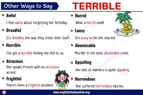 horrible synonyms|words to describe something terrible.